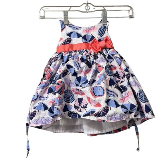 Jillians Closet 3-6 Month Old Girls Dress Summer Colorful Bow Lined Cotton Blend - Picture 1 of 15